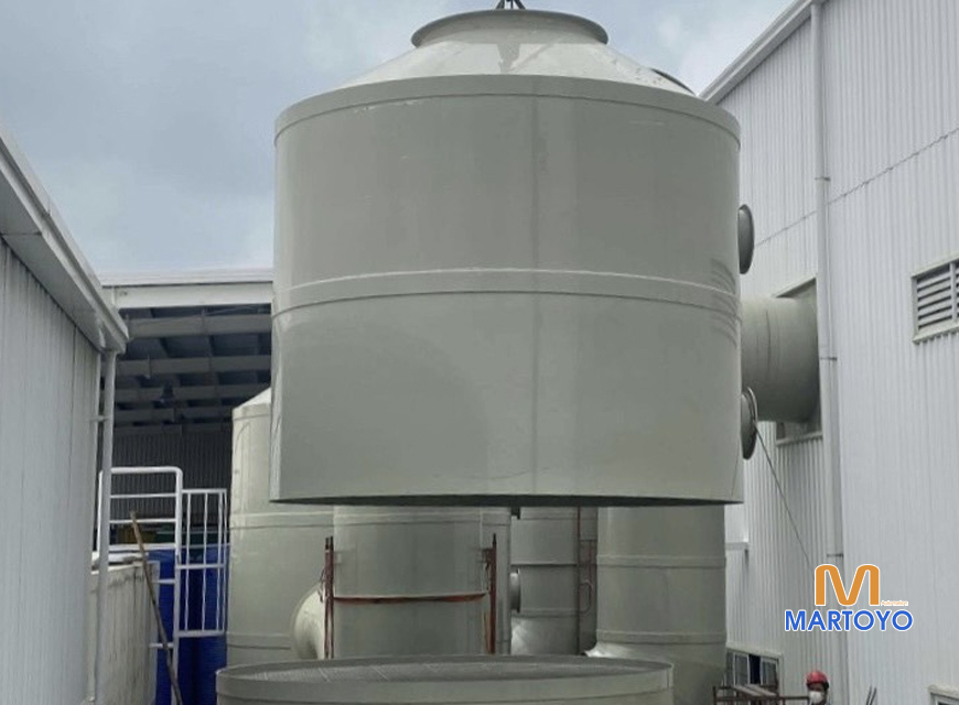 Công trình Xử lý khí thải xi mạ Công ty New Best Hưng Yên