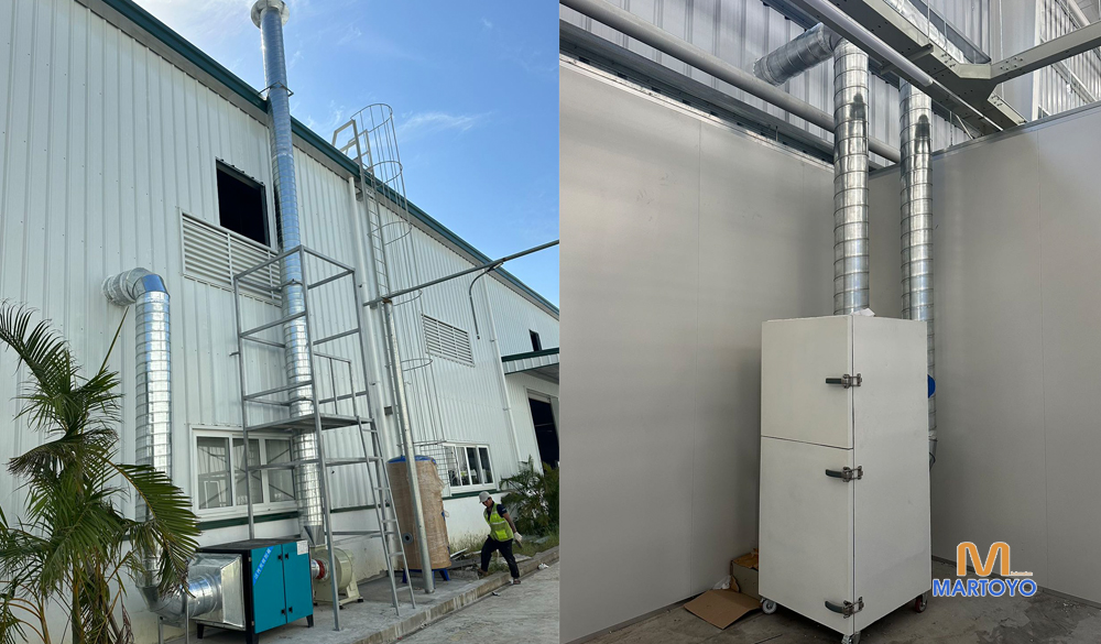 Martoyo thi công dự án xử lý khí thải tại KCN